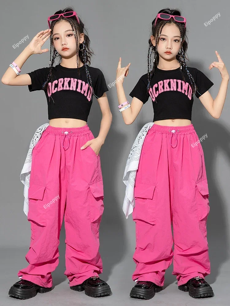 

Street Dancewear Stage Costume Performance Clothes Girls Practice Cheerleader Clothes