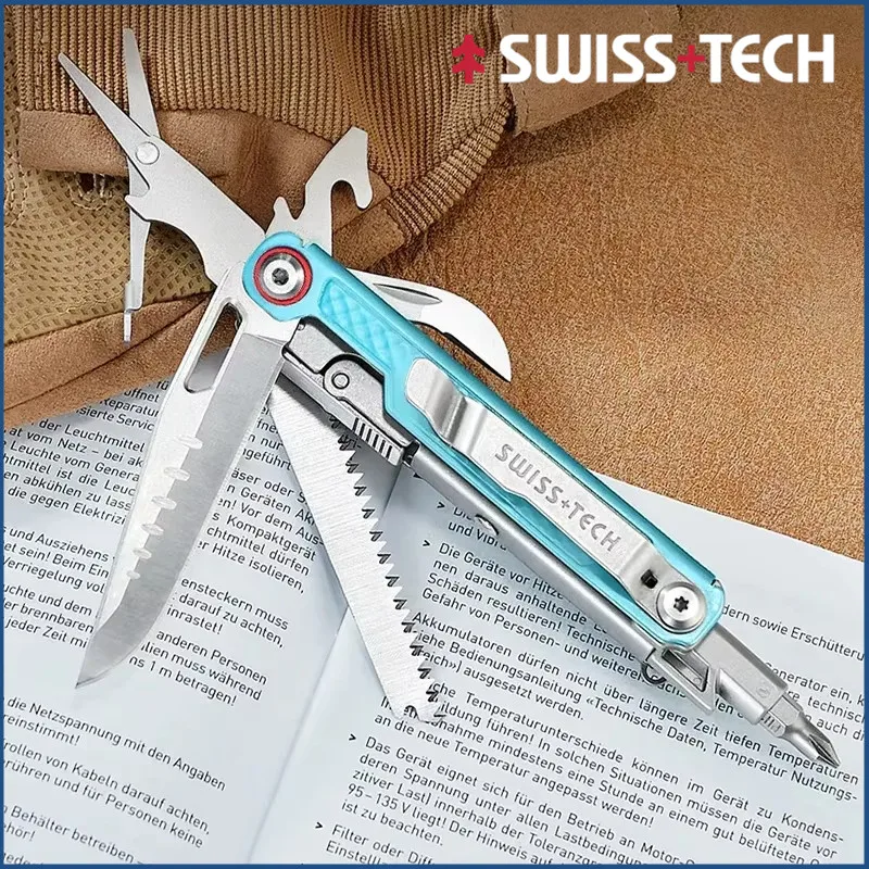 

SWISS TECH 11 In 1 Mini Multitool Folding Knife EDC Outdoor Pocket Portable Knife Outdoor Camping Survival Equipment