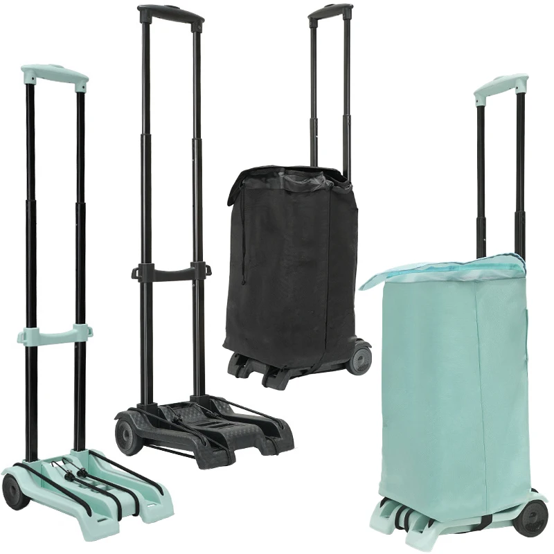 folding-hand-trailer-with-wheels-portable-cloth-bag-cart-for-shopping-and-handling-outdoor-car-tools-shopping-basket