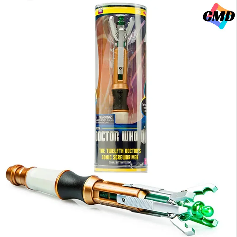 Cos Hot TV Show Dr. Who Cosplay Props 12th Sonic Screwdriver with LED Light Sound Magic Wand Stick Funny Toy for Kids Christmas