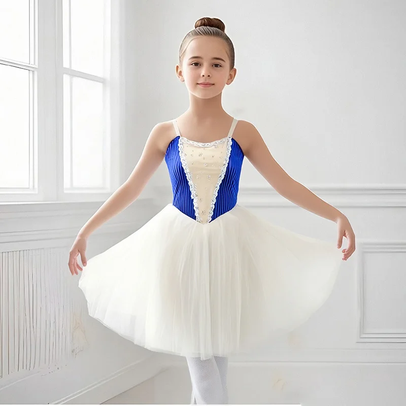 

Балетная юбка-пачка, профессиональное длинное платье-пачка, детское балетное платье «Жизель», небесно-голубое платье для девочек, женщин и взрослых, танцевальное балетное платье