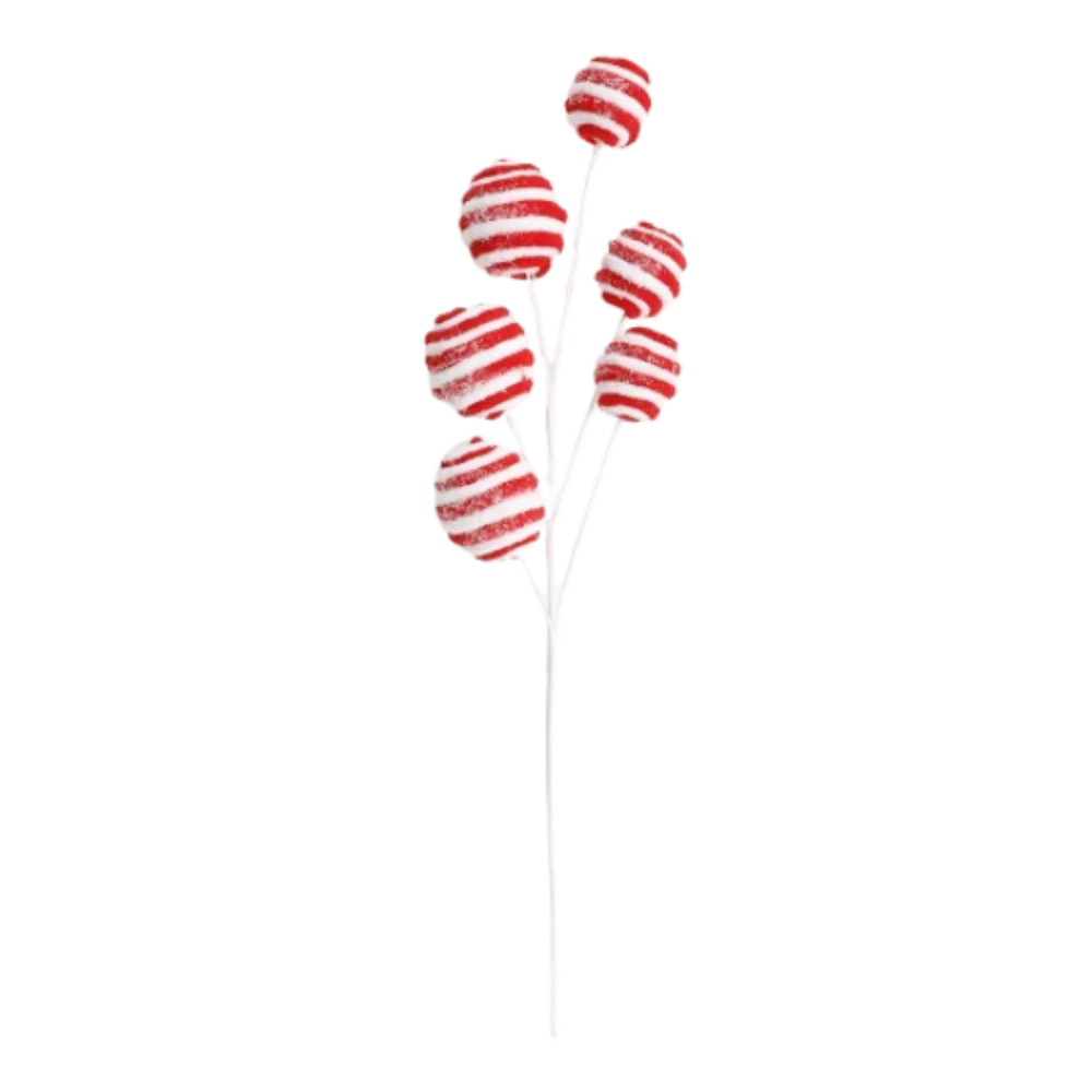 

Festival Christmas Plush Candy Cane Handmade DIY Handicraft Artificial Candy Cane Branches Lifelike Xmas Tree Garland Ornaments