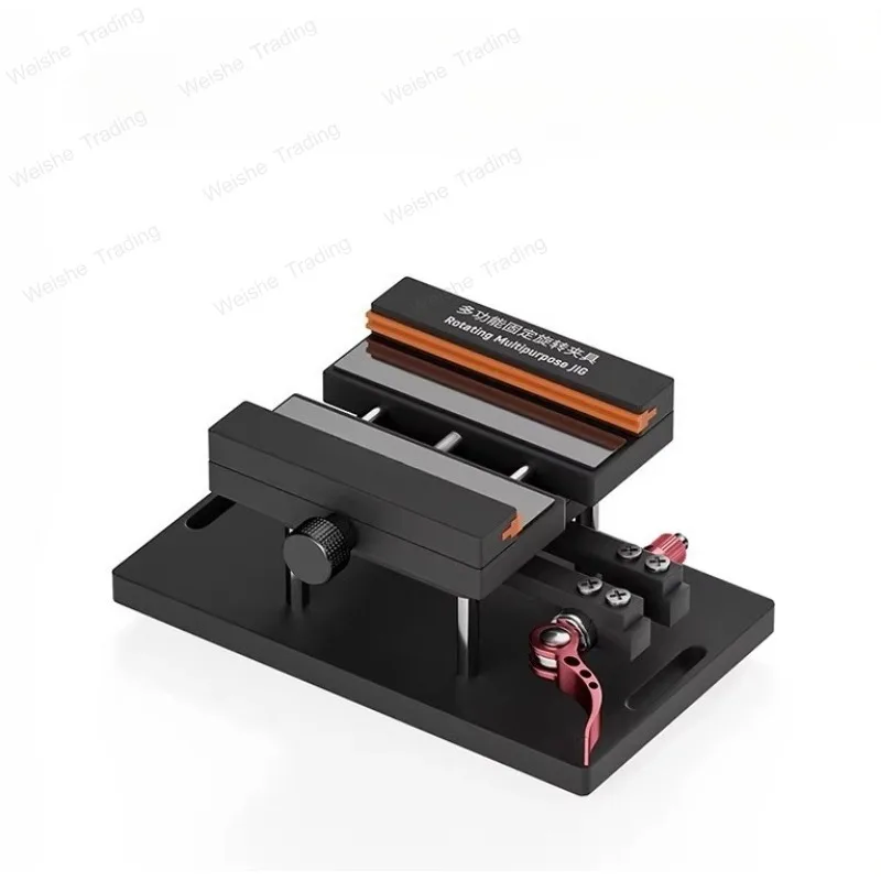 

Rotary fixing fixture, multi-functional rotating fixture, glass back cover fixing