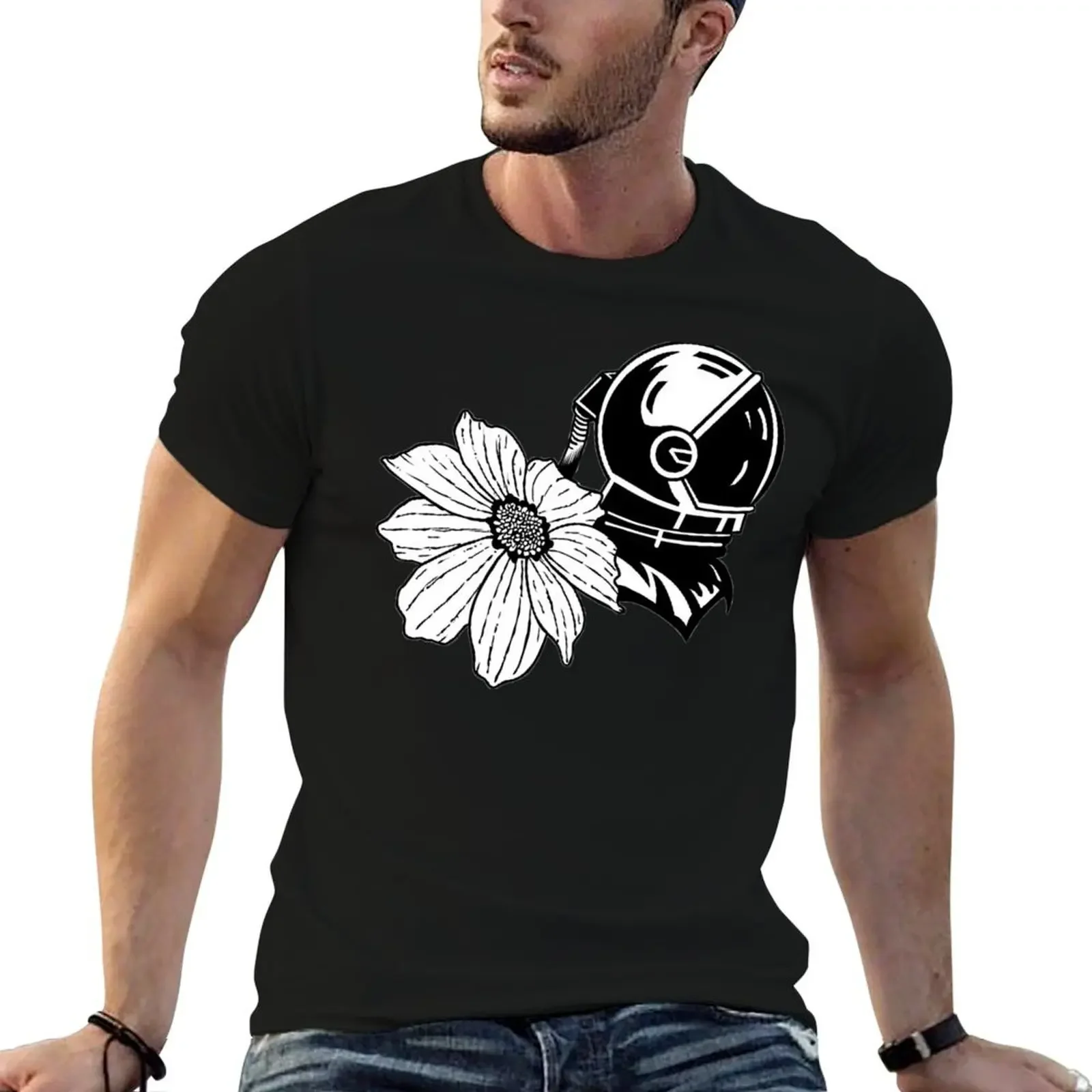 

Flower and Astronaut T-Shirt cheap stuff custom t shirt mens champion t shirts