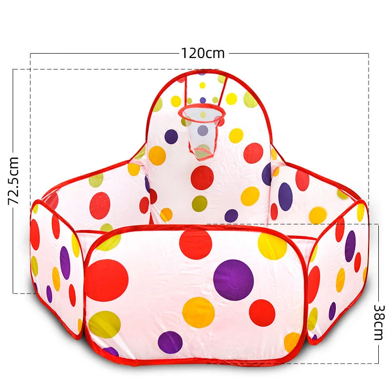 لعبة خيمة الكرتون لعب لعبة البيت الكرة بركة الحفر مع سلة الرياضة المحمولة طوي في الهواء الطلق ألعاب تعليمية للأطفال الأطفال #3