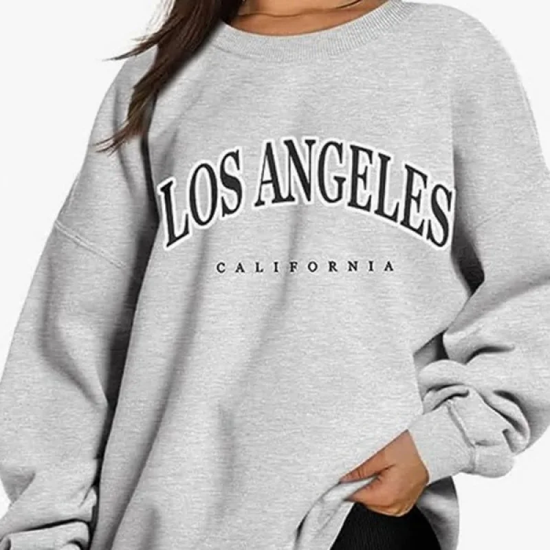 

Флисовый свитер с круглым вырезом, однотонный, с надписью, длинные рукава