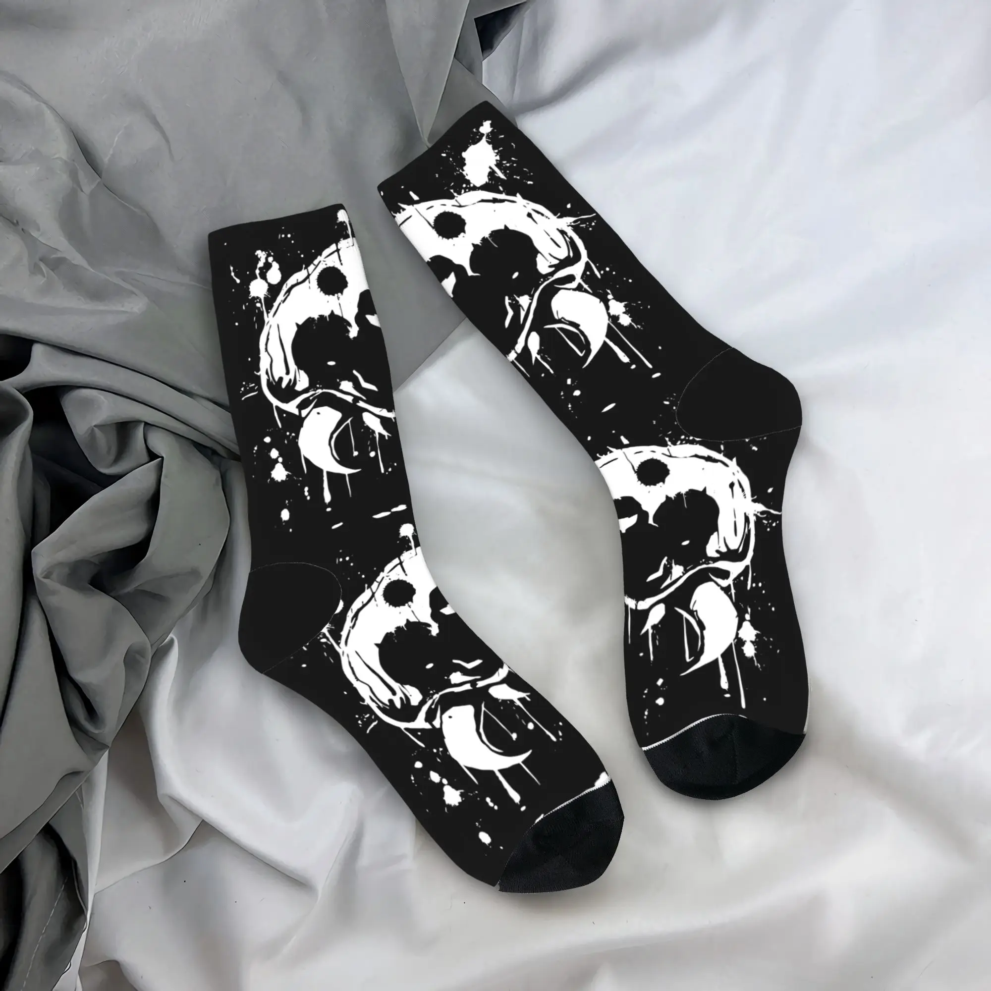 

Зимние теплые забавные носки унисекс Paintroid Super Metroid, игровые нескользящие футбольные носки