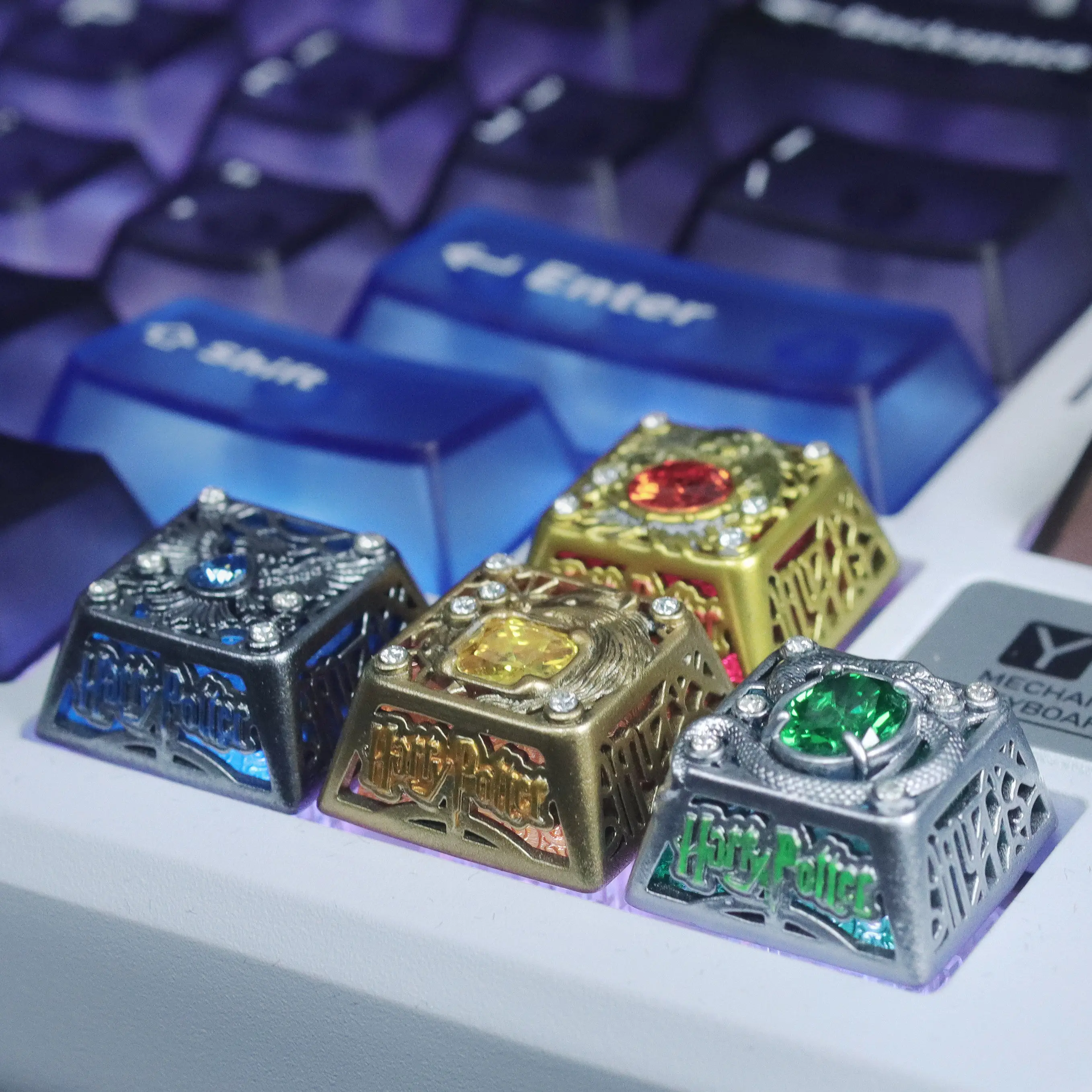 Harry Potter Hufflepuff Gryffindor Keycap Custom for Mechanical for DIY Backlit Keycaps for Pc Gaming Classic ESC Anime Gifts view 3