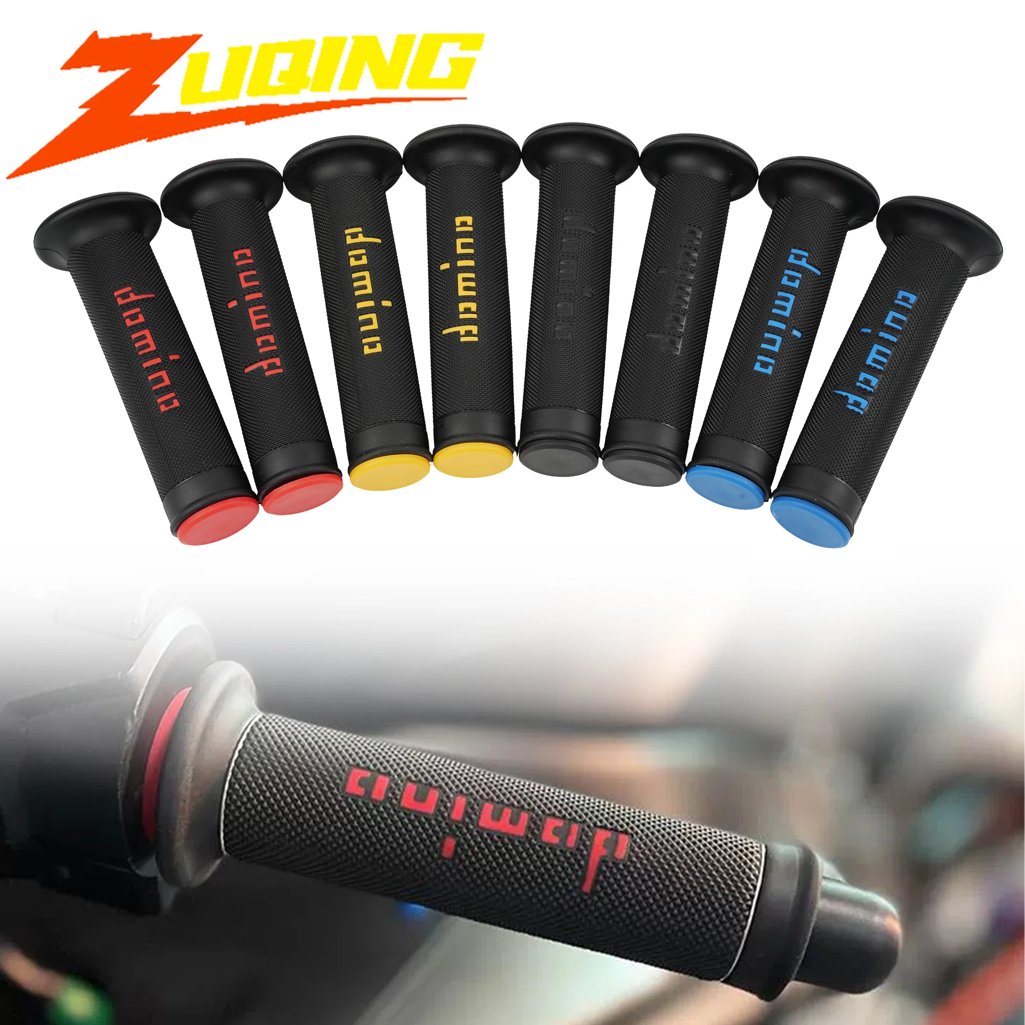 ידית ידית מוטורסיקלטה אוניברסלית 7/8 אינץ '22 24MM ATV Dirt Pit Bike Racing Motocross GEL גומי Brake Grips Modifications