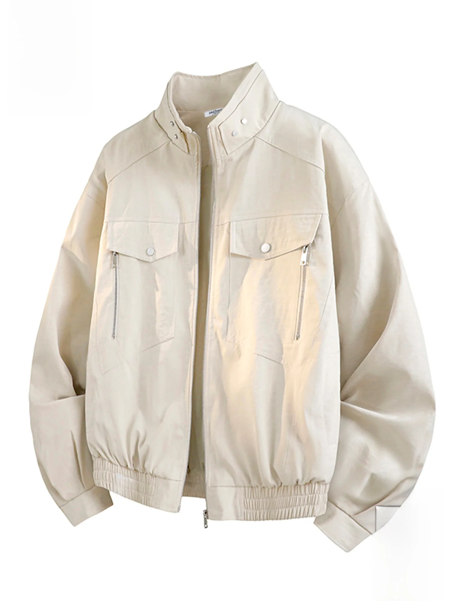 

PaulFrank Monkey American Trendy Design Stand Collar Jaet Men's Loose Casual Workwear Outerwear Spring Season Polyester Fiber