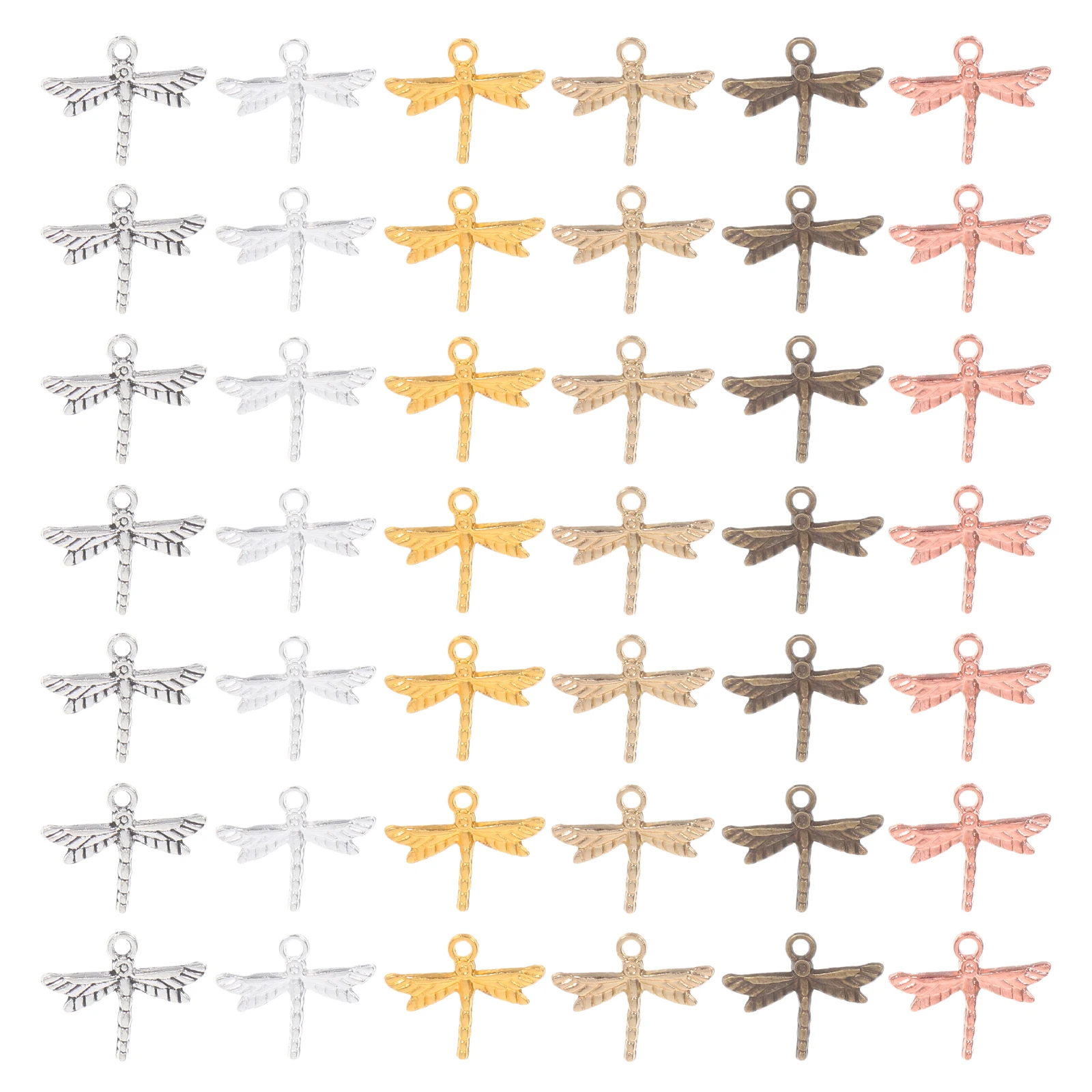

120 PCS Retro Dragonfly Pendant Pendants Charms Dangle DIY Jewelry Making Earrings