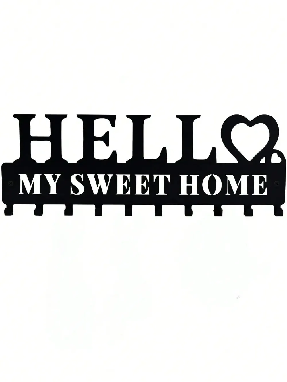Helloyoung Portachiavi In Metallo, Portachiavi Decorativo Da Parete Con Design Welcome, Portachiavi Per Soggiorno/Decorazione Casa-image