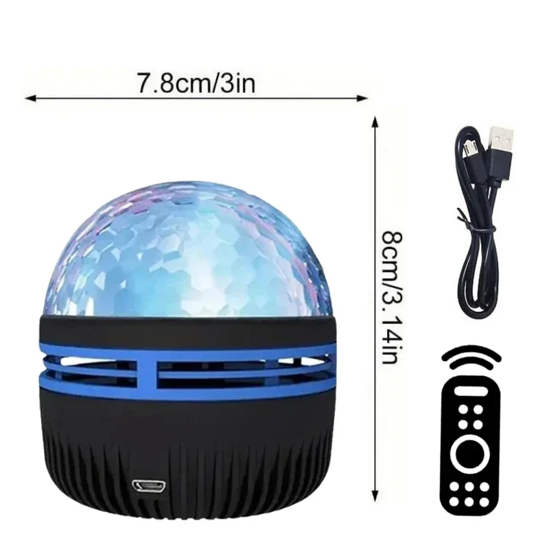 Lampada da poriezione a LED con luce notturna dell'aurora boreale Lampada da notte a LED con proiezione di telecomando USB plug-in per l'arredamento della camera da letto di casa