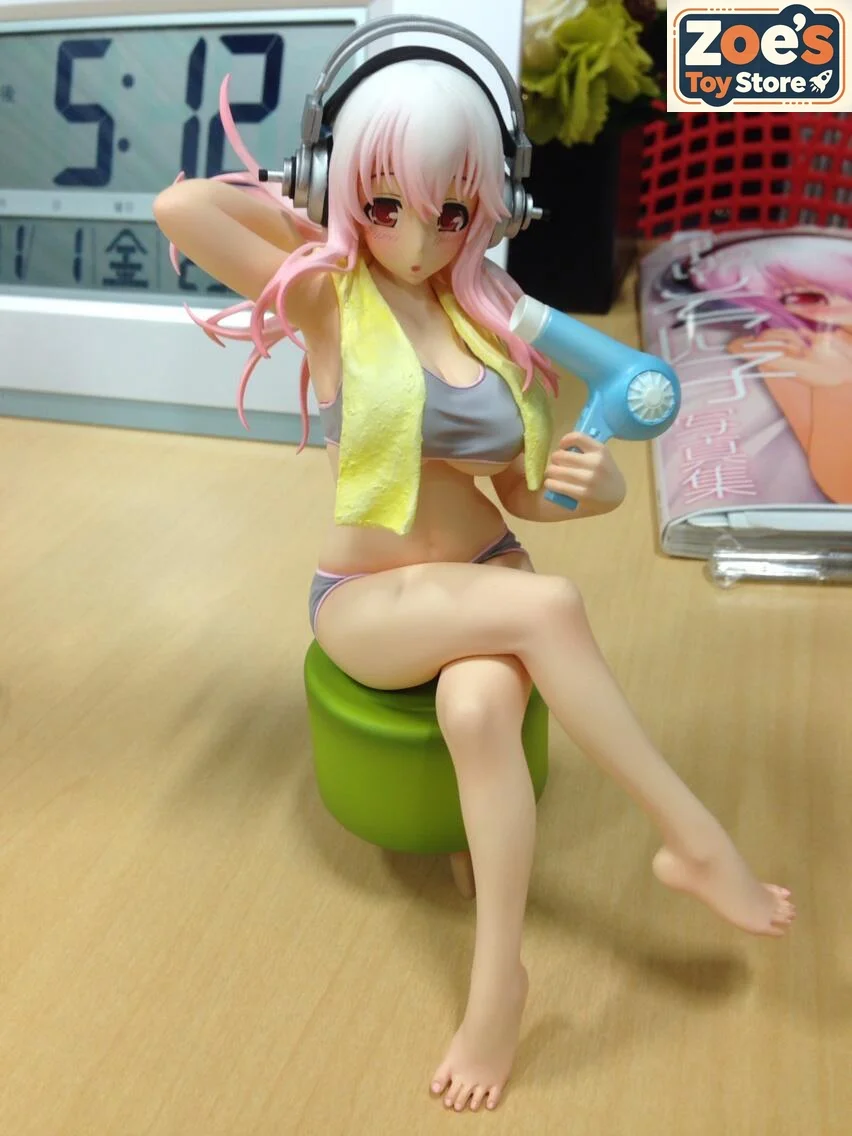 In Stock FuRyu Special Figure Super Sonico After Bath Ver 16cm Anime Girl PVC Collectible Model Toy Gift view 6
