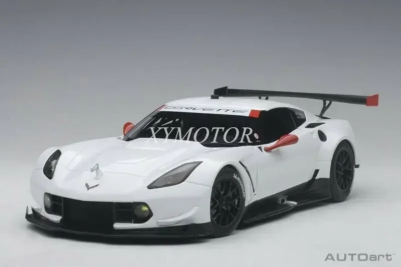 

Металлическая литая модель автомобиля AUTOart 1/18 для Chevrolet CORVETTE C7.R, белая игрушка, подарок для хобби, демонстрация, коллекционные украшения