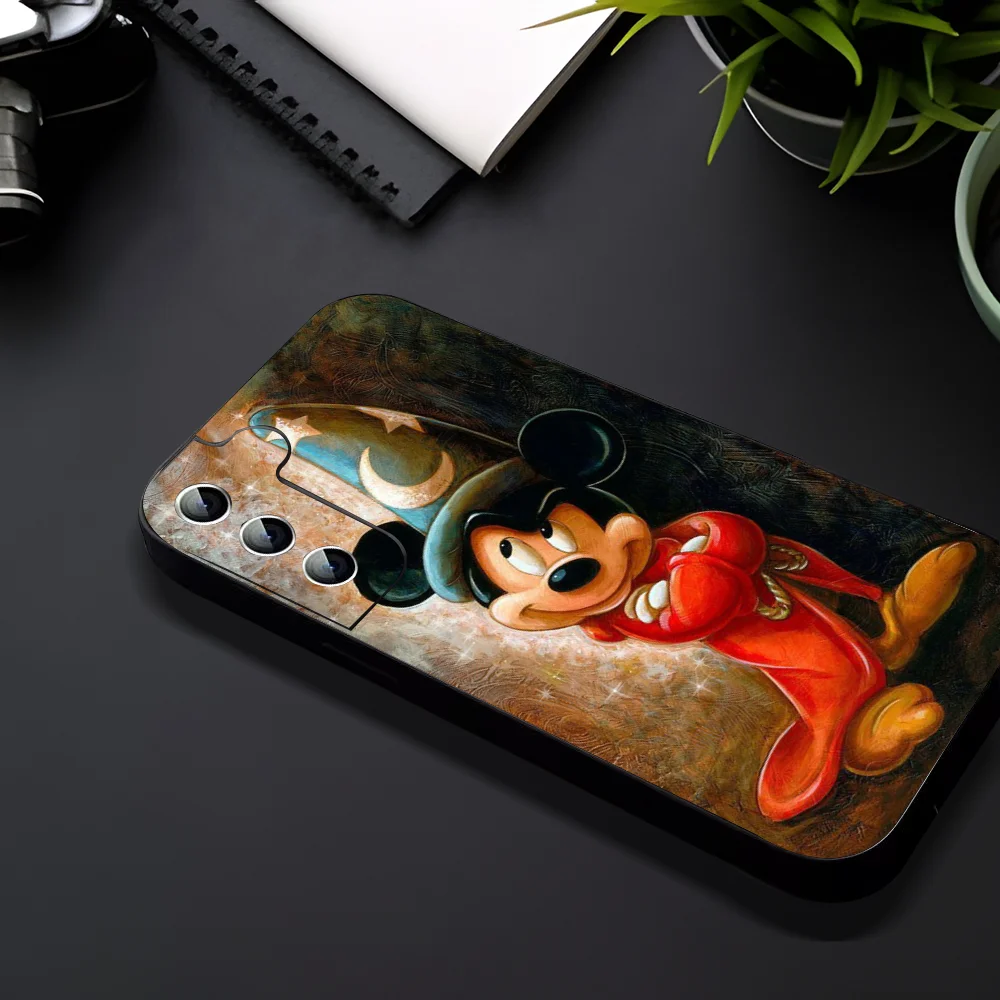 Fantasia M-Mickey M-Mouse Phone Case For Samsung Galaxy A52 A12 A51 S21 Edge S22ULTRA S23 S20LITE Plus Ultra Black Cover