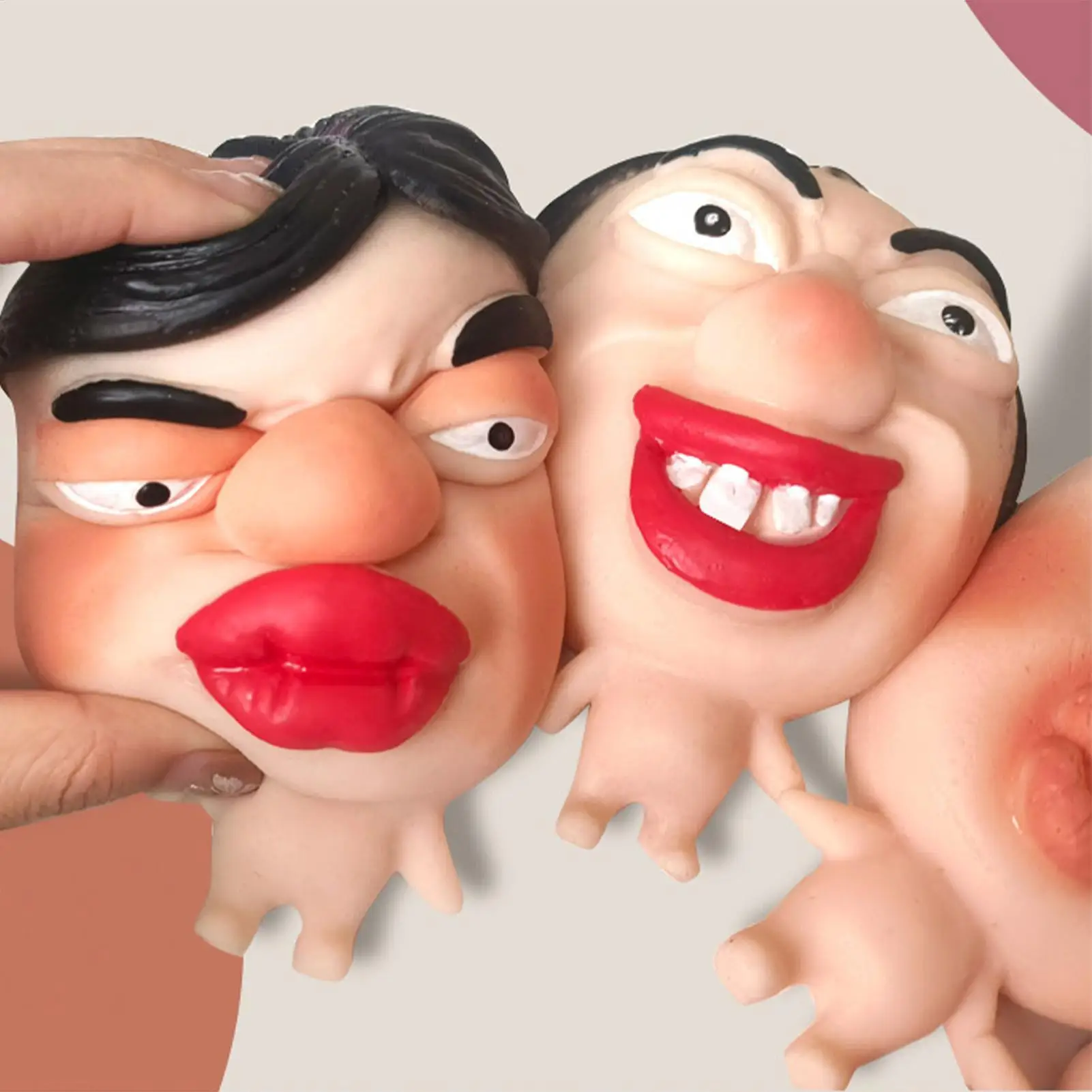 Dekompressionen Squishys Gadgets Ultra Soft zum Auspressen in großer Gesichtsform Stressabbau-Spielzeug Hand-Entspannungsspielzeug