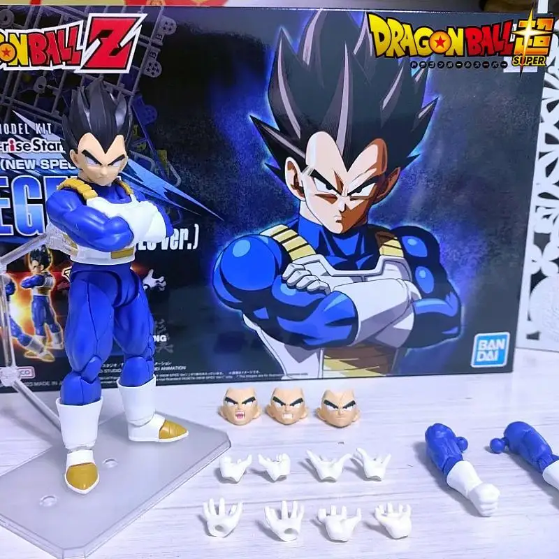 New Bandai Dragon Ball Z Figure-Rise Standard Vegeta Pvc Assembled Anime Action Figure Standard Vegeta Model Kit Collectible Toy