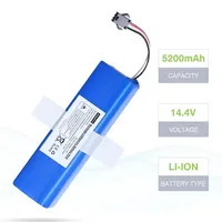 Rechargeable lithium-ion battery for millet robot vacuum cleaner, Lydsto R1 Viomi S9 Roidmi Eve Plus, R1 battery pack, 5200mAh