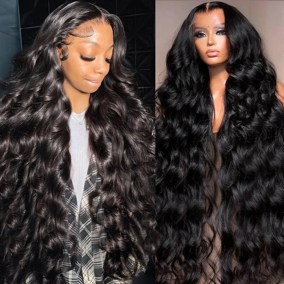 Perruque Lace Front Wig Body Wave Brésilienne Naturelle, Cheveux Humains, 13x4, 13x6, Transparent HD