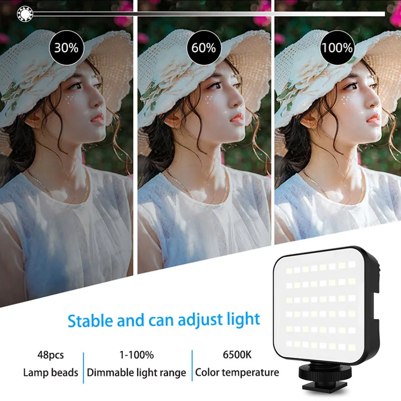 Led Lights Photography Lamp Live Broadcast Pocket RGB Light For Video Shooting Beauty Fill Cameras Professional Selfie Ringlight