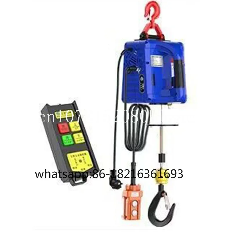 

160-метровая электрическая таль с дистанционным управлением, портативная ручная лебедка, тяговый блок, электрический стальной трос