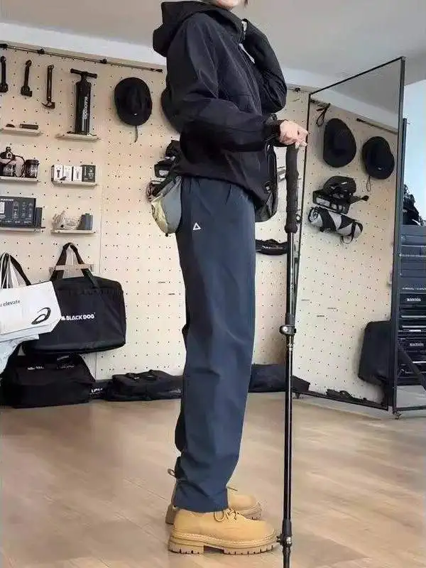 

Men's Casual Hiking Pants Spring Soft ell Tee-Proof Straight Leg Micro-Tapered Workwear Trousers Waterproof Outdoor Mount...