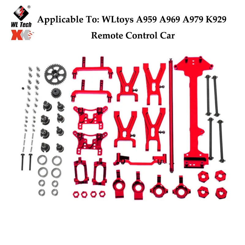 WLtoys A949 A959 A969 A979 Motor A949-32 1/18 RC Car Spare Parts Car Bottom A949-23/A959-B-27 Upgrade Metal Differential Parts