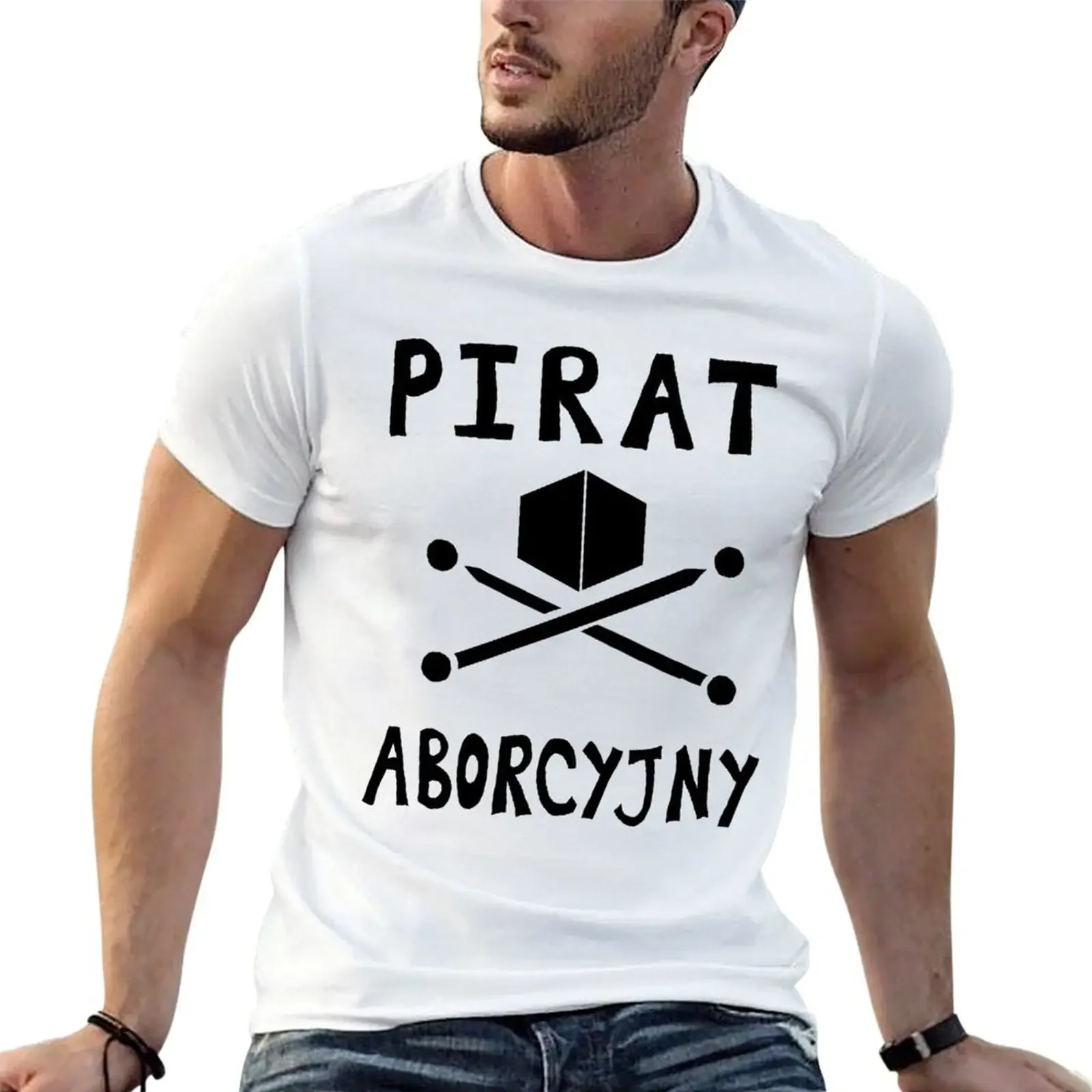 

Pirat aborcyjny T-Shirt T-shirts man gifts for boyfriend heavyweight t shirts for men