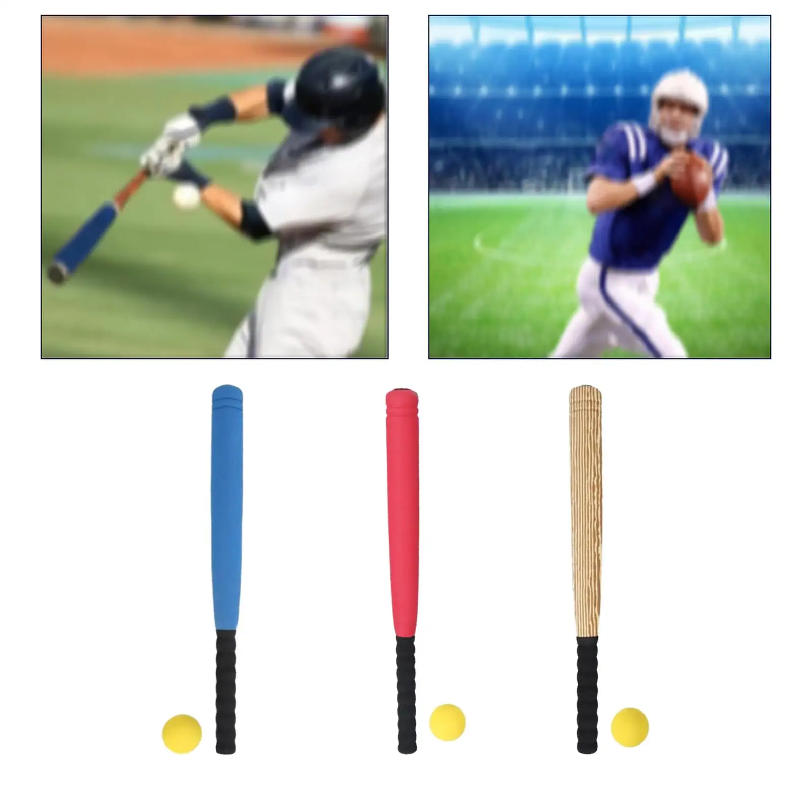 Baseball Bat Ball Set Portable Sponge Baseball Bat for Teenagers Kids Adults