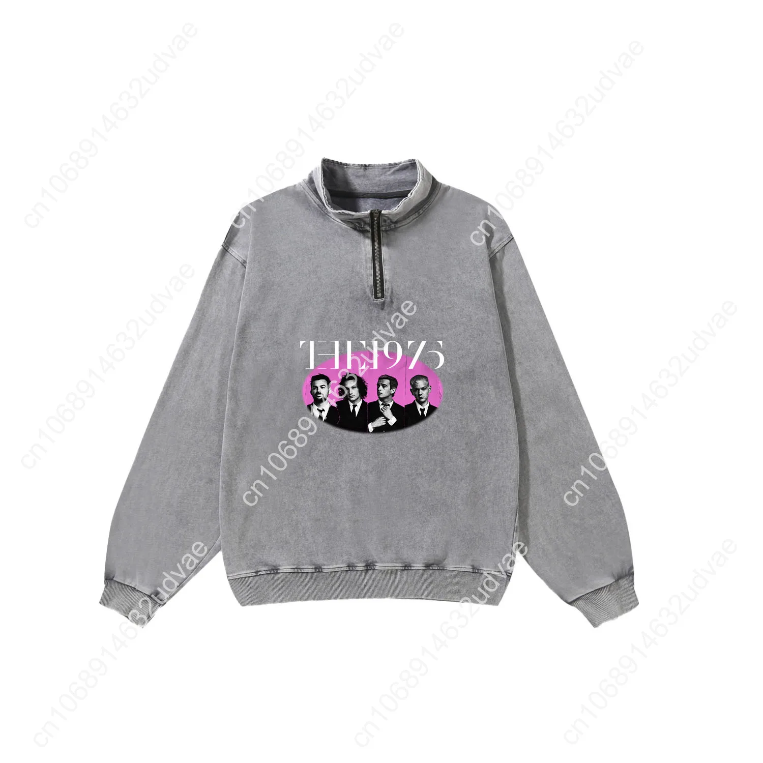 Толстовка в стиле ретро 1975 года для мужчин и женщин, винтажный пуловер для подростков, толстовка на полумолнии, топы на заказ, футболка с рукавами