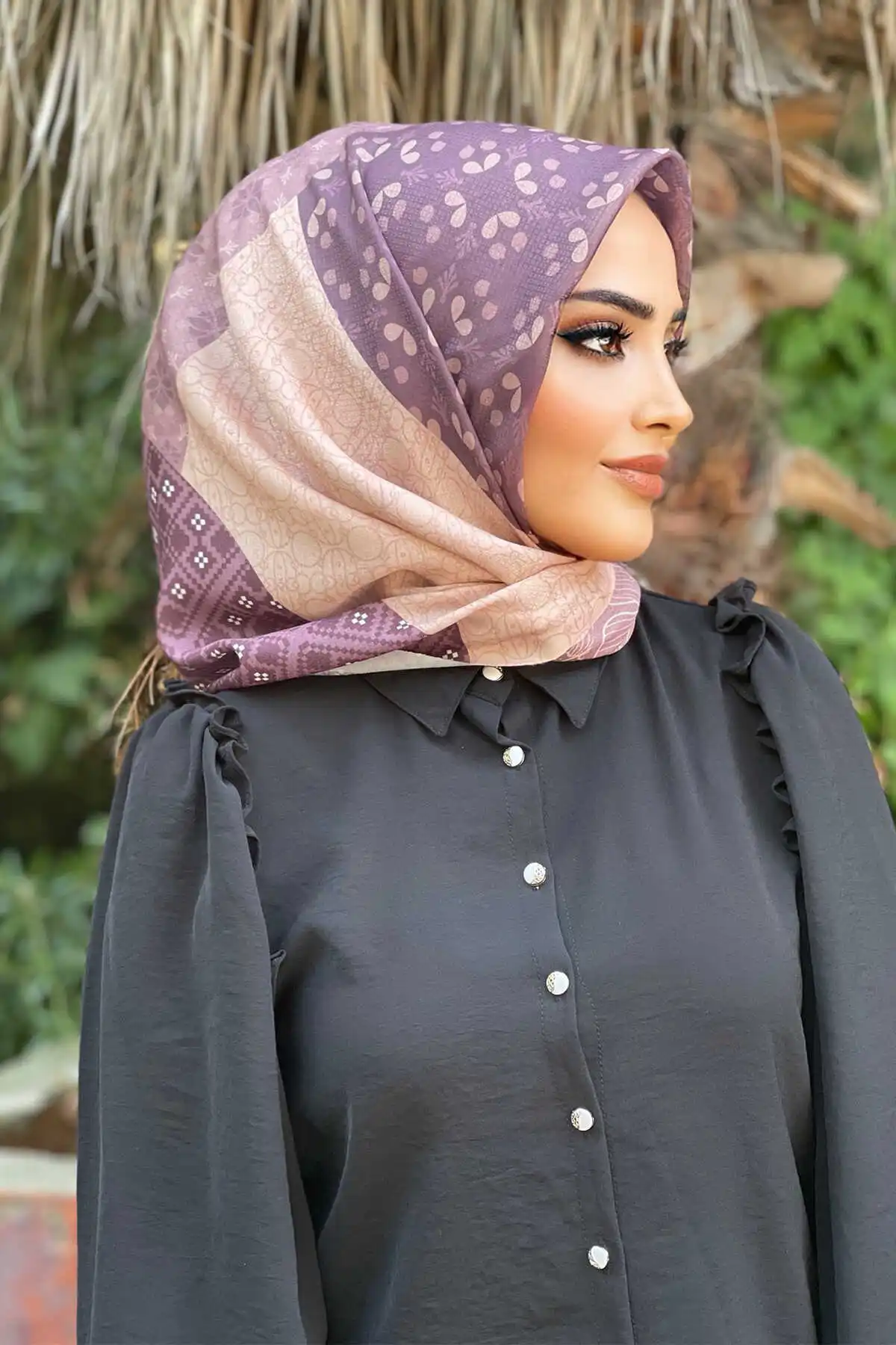 

Cotton Printed Scarf E- -Winter Autumn 2021 Muslim Women Hijab headscarf Islamic Turkey