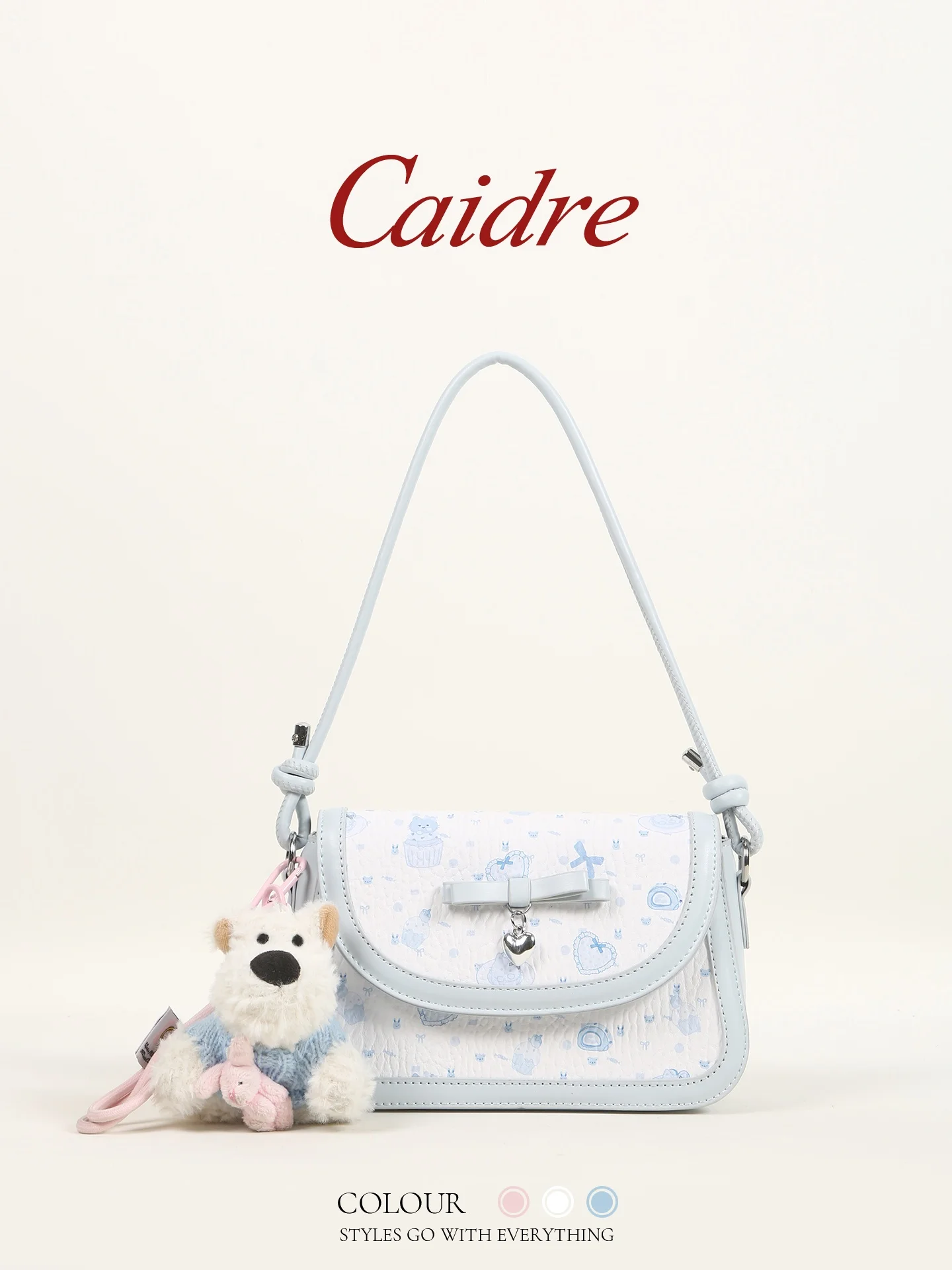 

Caidre Cute Dog Underarm Bag Women's Birthday Gift Best Friend Handbag Small Single Shoulder Slant Cross Bag Korean Style