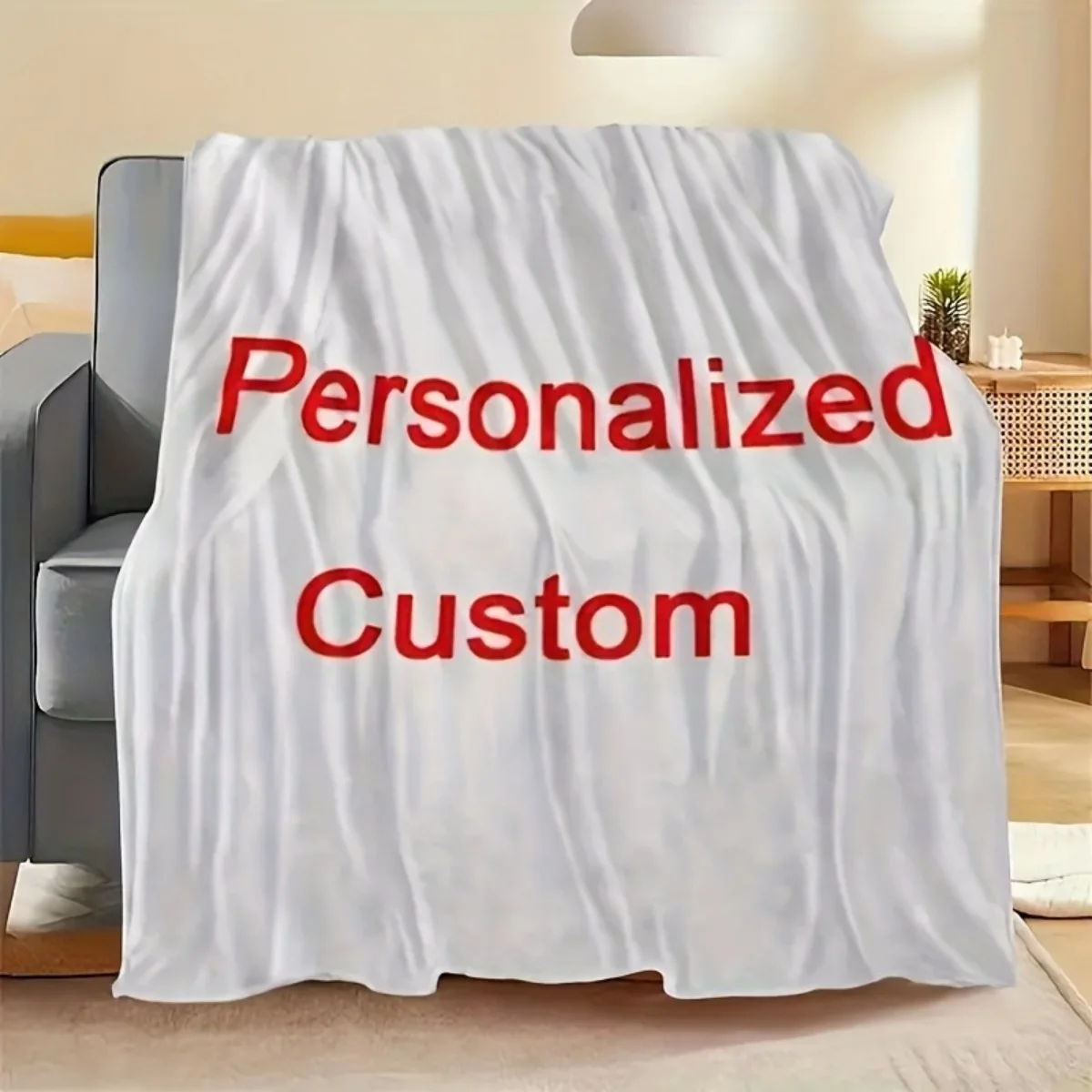 Create Your Own Personalized Blanket—a Soft, Cozy Throw Perfect for the Sofa, Naps, or Air-Conditioned Rooms.