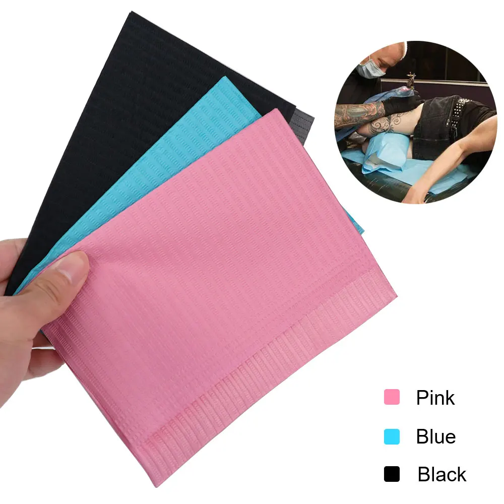 25/50pcs Disposable Waterproof Tattoo Table Covers Dental Clean Pad Hygiene Under Pad for Nail Tech Dental Clinic Tattoo Supply