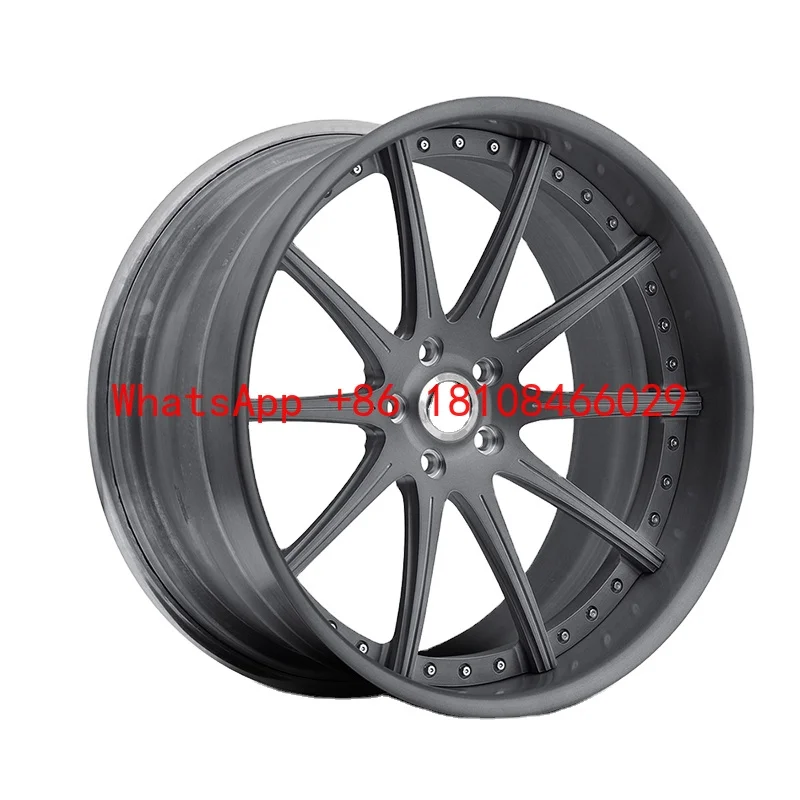 

18-26 Inch 2-Piece Alloy Spoke Forged Wheels 5x112 5x114.3 5x120 for Compact Sports Cars