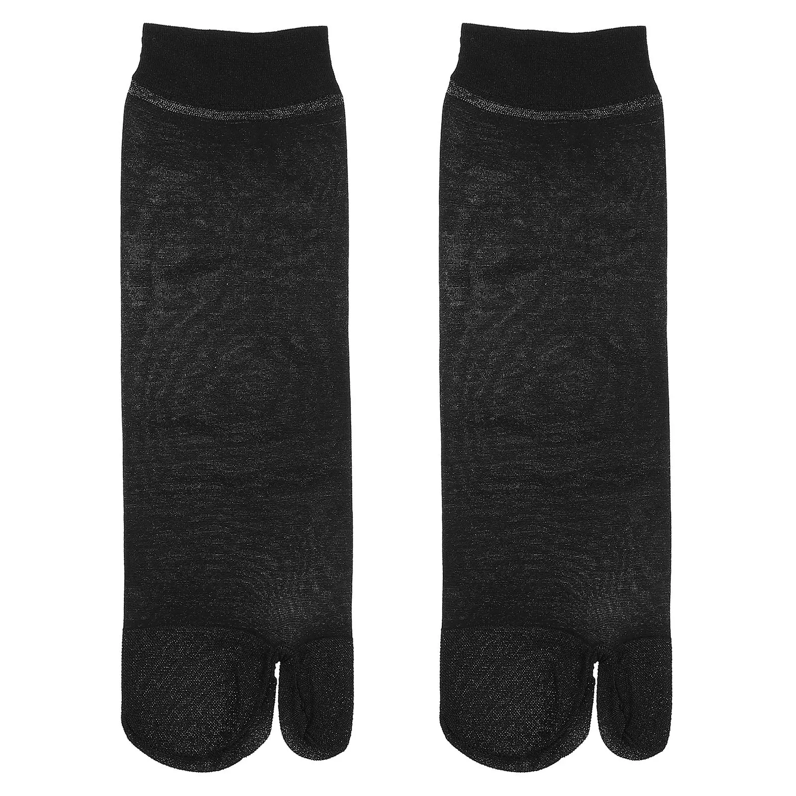 

10 Pairs Tabi Socks for Women Black Split Nylon Comfortable Breathable Non Slip Summer Style