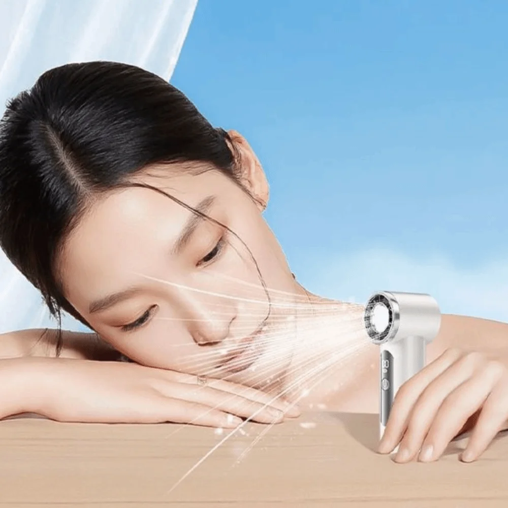 مروحة كهربائية عالية السرعة، مروحة محمولة مقاومة للماء، تشغيل هادئ، مروحة USB قابلة لإعادة الشحن، مروحة تربو تدوم طويلاً في الهواء الطلق