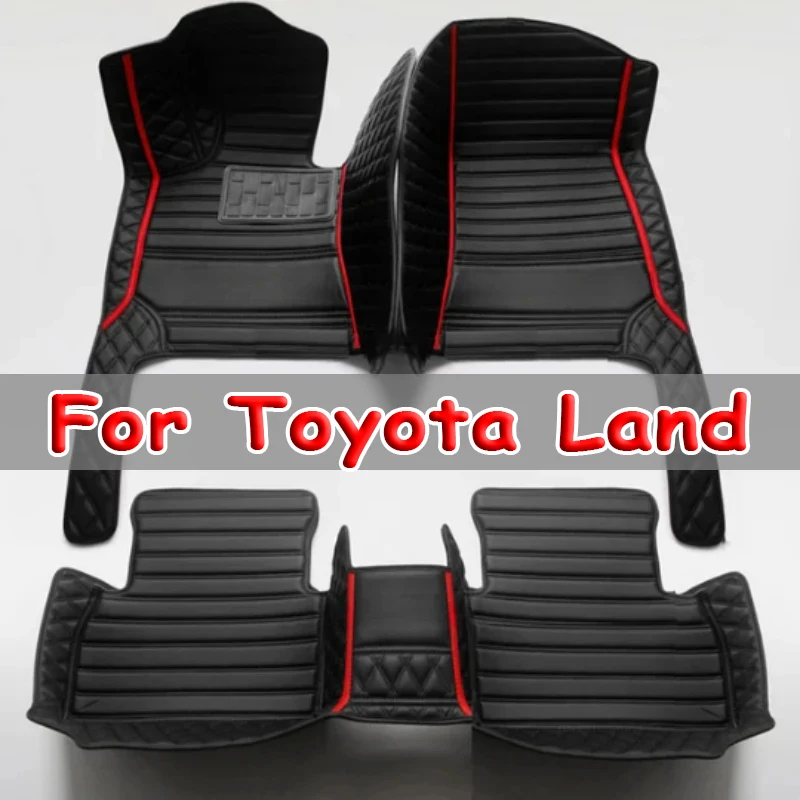 Car Floor Mats For Toyota Land Cruiser Prado 150 2022 2021 2020 2019 2018 5 Seats Auto Styling Interiors Protect Custom Carpets