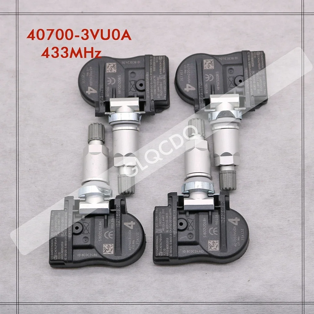 FOR 2014 2015 2016 NISSAN QASHQAI II (J11) 40700-3VU0A TPMS 433MHz NISSAN TIRE PRESSURE SENSOR 40700-3VU0B 40700-5663R