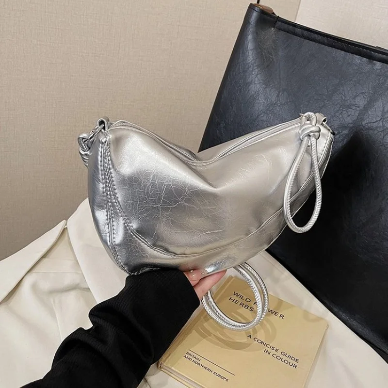 

Элегантная шикарная новинка 2025 года, женская роскошная брендовая кожаная сумка через плечо, известный дизайнер, популярная классическая простая сумка ​