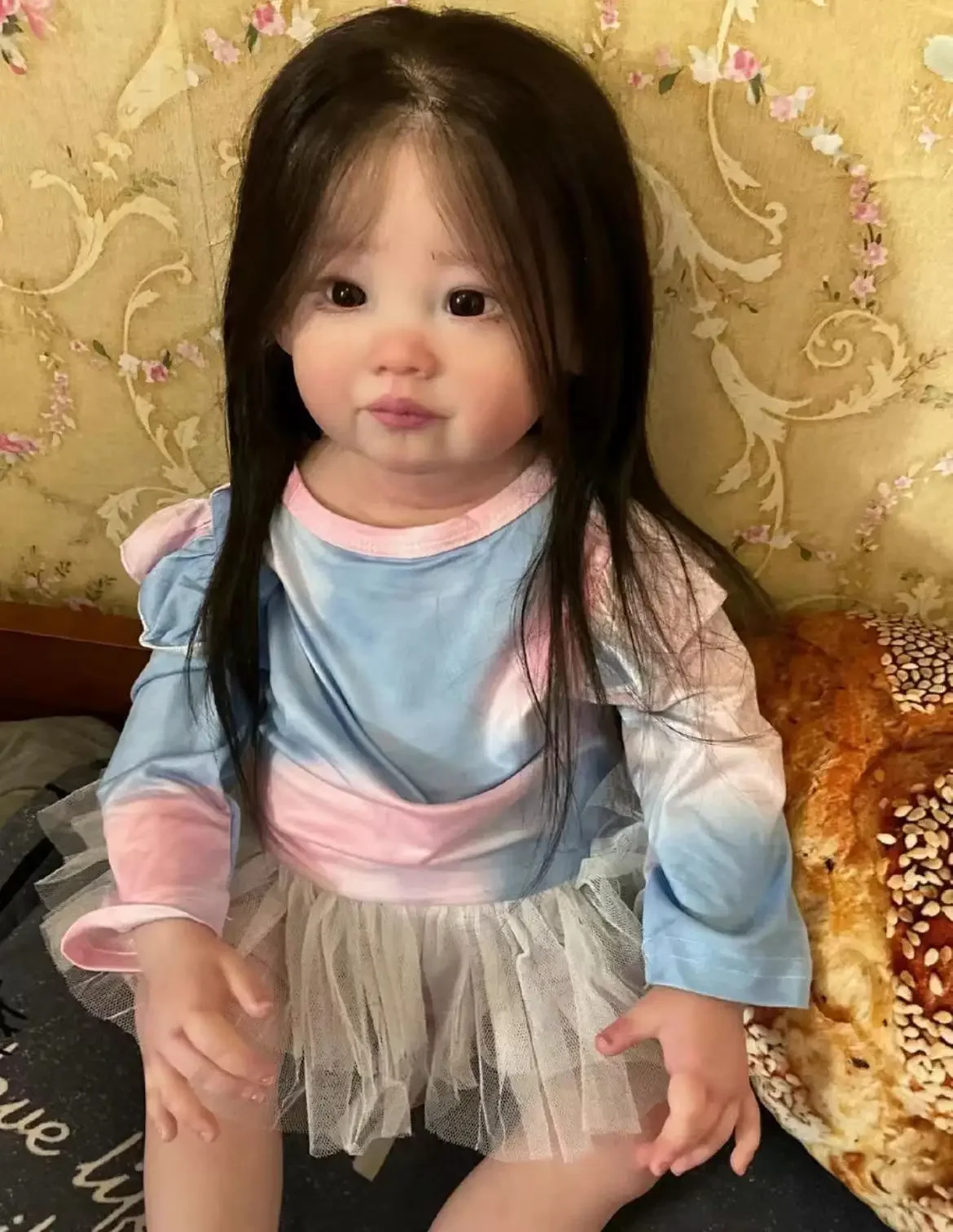 DLS Customized Limited Supply 32inch Reborn Baby Leonie Real Pics With Hand-Rooted Hair Already Finished Doll