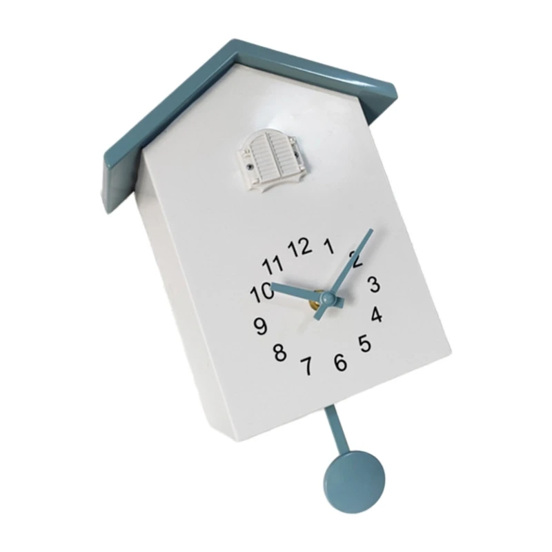 92MF Decorative Wall Clock for Living Room and Hallway, Bird House Cuckoo Clock with Quartzs Movement, Battery Operated