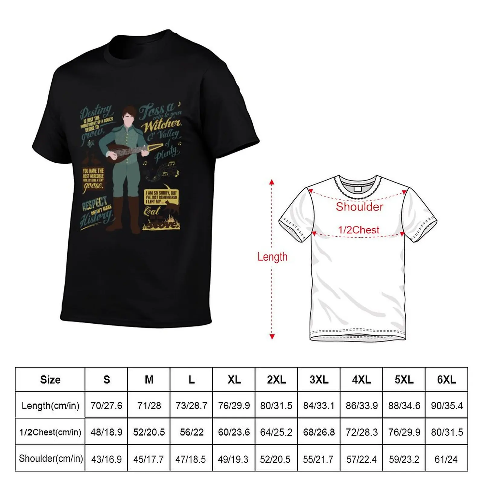 Toss a Coin To Your Witcher T-Shirt Breathable Lightweight Summer Top