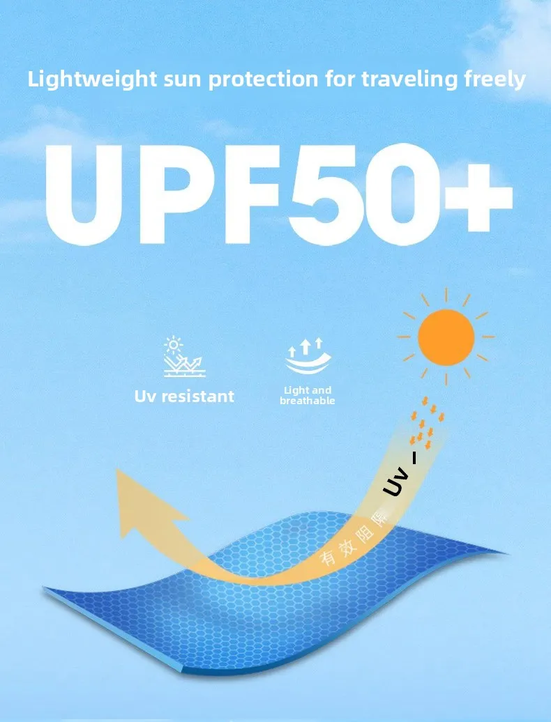 UPF50+ Summer Outdoor Quick Dry Sun-Protective Thin Jacket Men Hiking Fishing Cycling Hooded Gym Sport Ultra Light Windbreaker 142 S5850cda607f0490086da05ecc6dafea6N