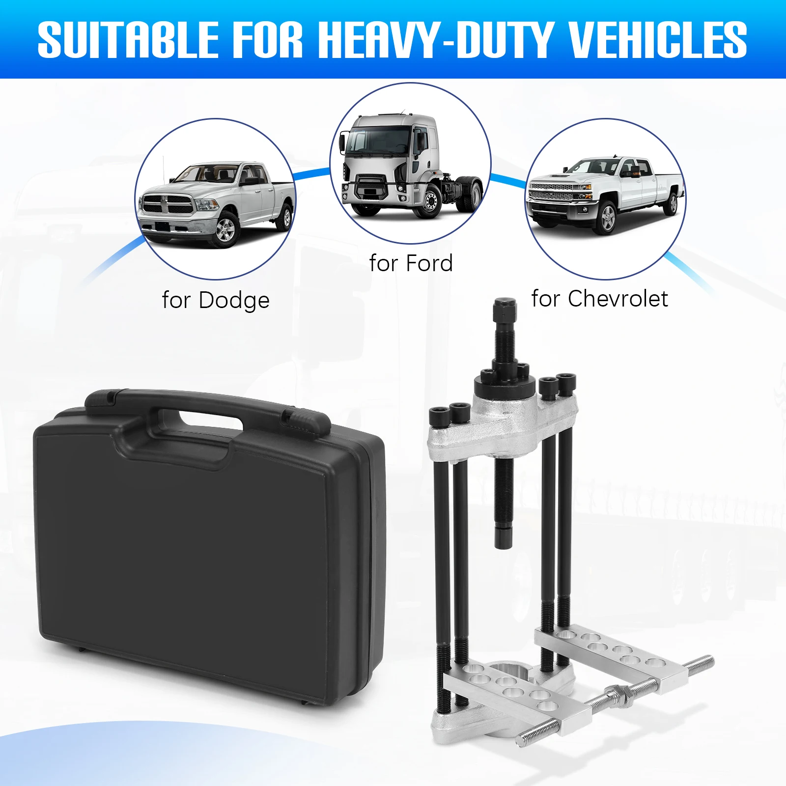 

Пресс для шарниров King Pin, сверхмощный, прочный инструмент для ремонта полуприцепов и транспортного оборудования классов 3-8