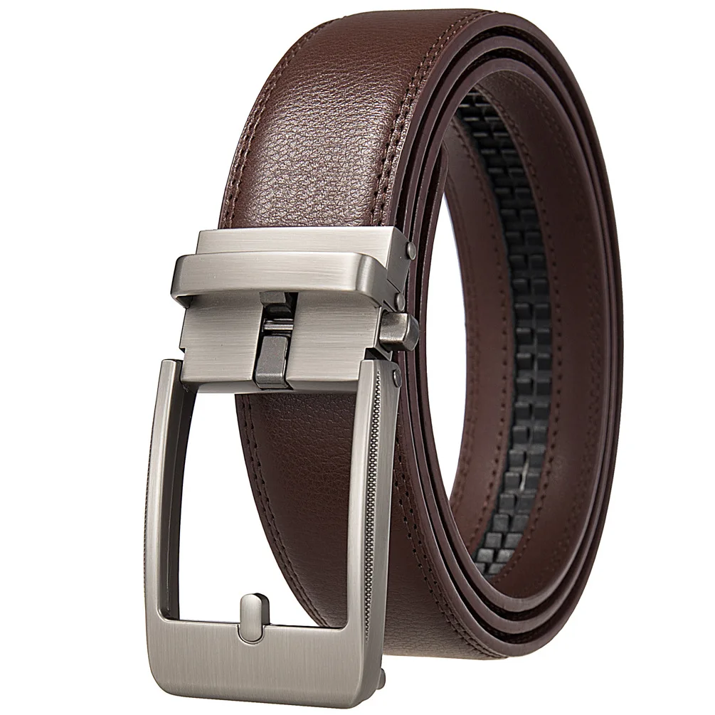 Business Gürtel für Männer Echtes Leder Automatische Männer Gürtel Luxus Hüftgurt Designer Gürtel Männlich Hohe Qualität Fashion Formal – Detail 5