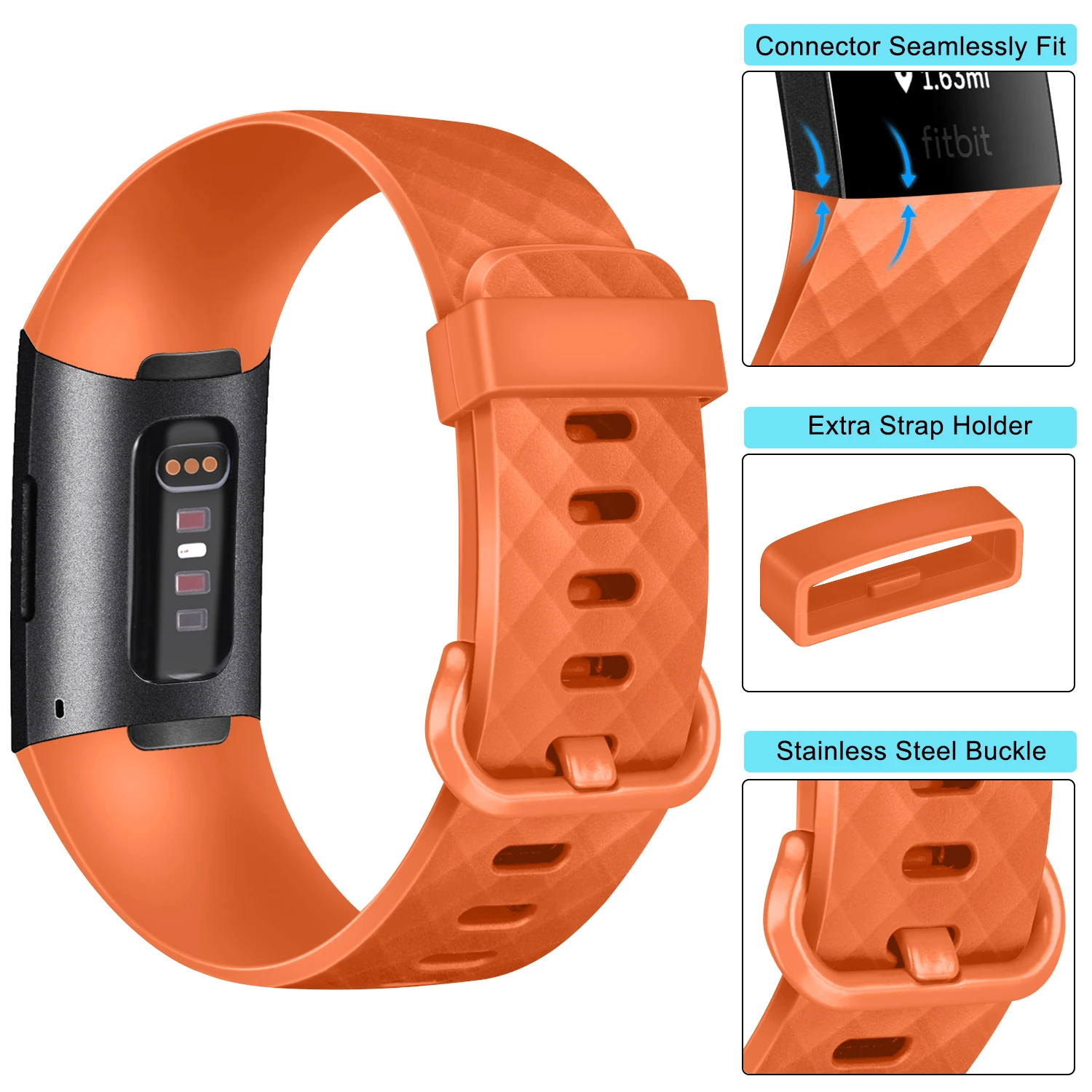 Correa de TPU para Fitbit Charge 4 3, pulsera de repuesto para Fitbit Charge 4 3/3 SE, accesorios para reloj inteligente