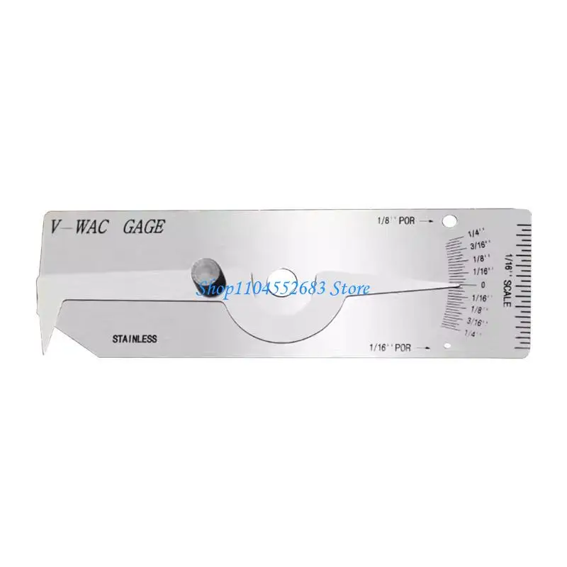 

Y6GD Weld Depth Measuring Gauges Stainless Inches Scale Single Weld Gauges Simple to Operate for Welders & Metal Workers