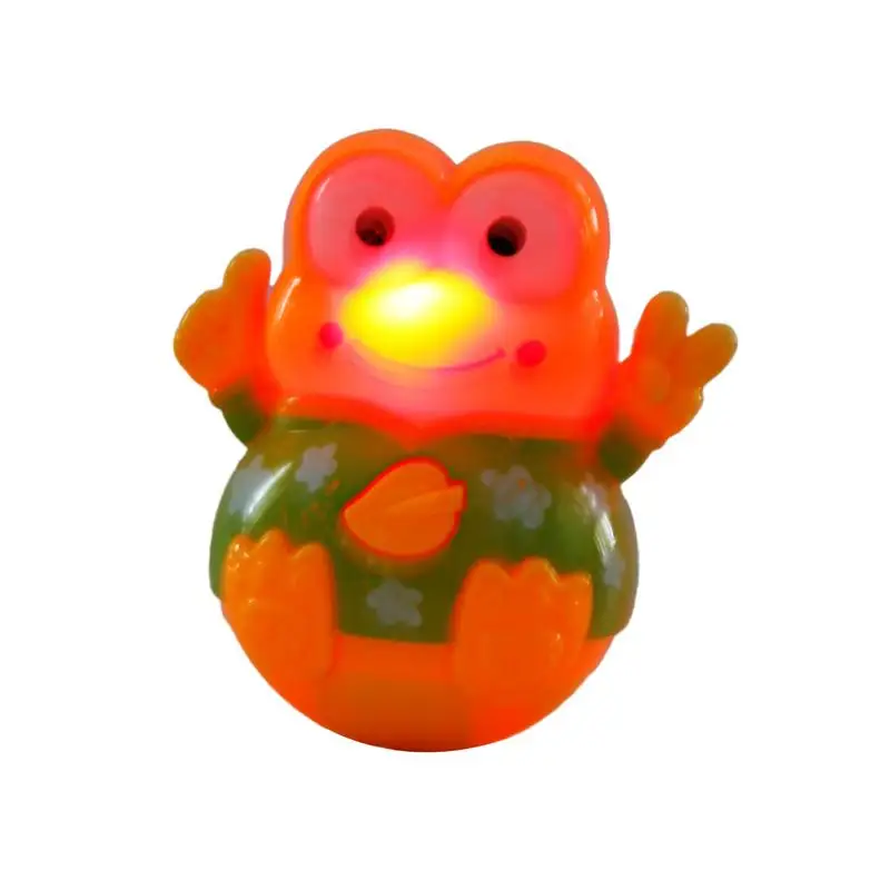 Handheld Wobble Music Toy Kids Wobbling Animal Toy Bright Colors Balancing Frog Figure Toy For Visual And Hearing Development